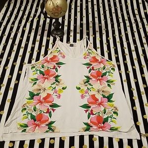 Hawaiian Flower Print top